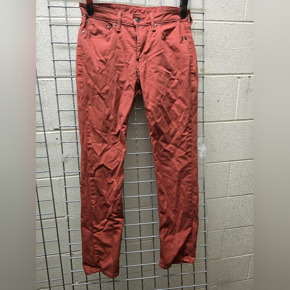 Red Slim Fit Pants